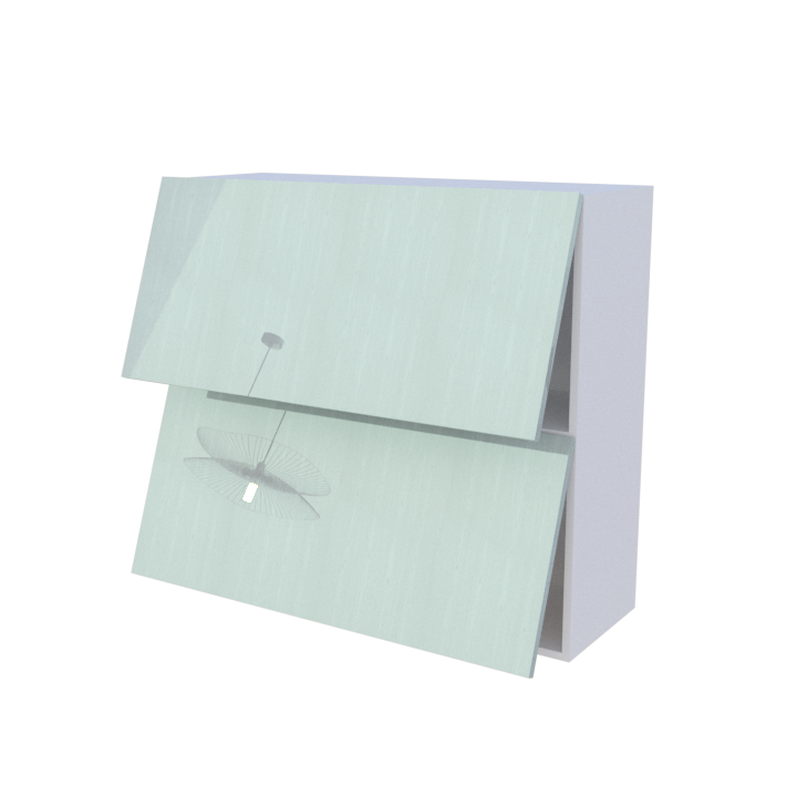 Meuble haut abattant 2 portes - Larg. 100cm - Haut. 90cm