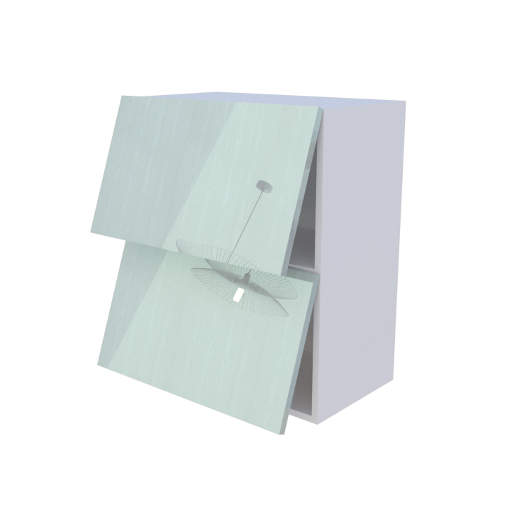 Meuble haut abattant 2 portes - Larg. 60cm - Haut. 70cm