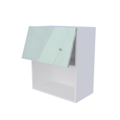Meuble haut abattant 1 porte micro onde - Larg. 60cm - Haut. 70cm