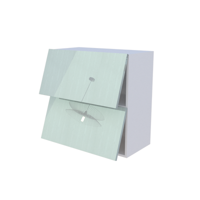 Meuble haut abattant 2 portes - Larg. 70cm - Haut. 70cm