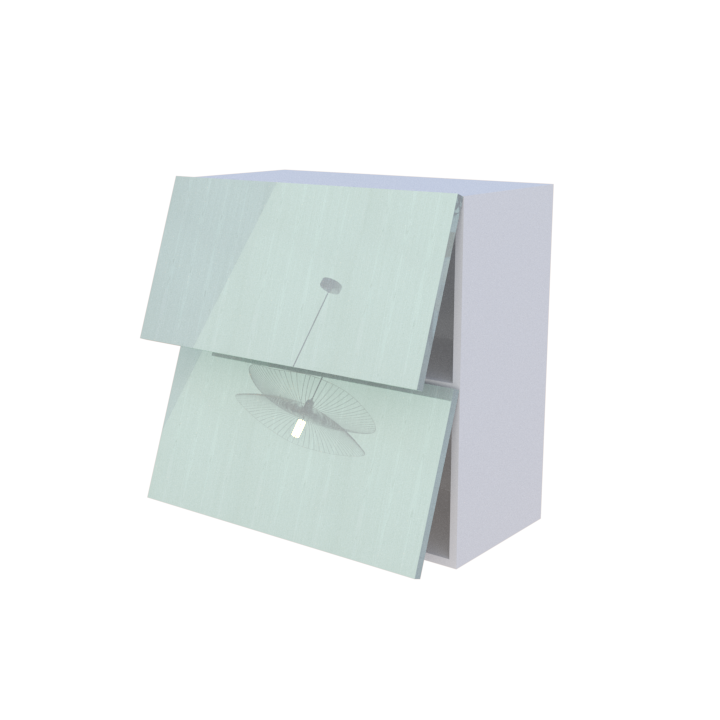 Meuble haut abattant 2 portes - Larg. 70cm - Haut. 70cm