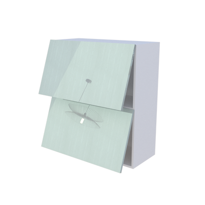 Meuble haut abattant 2 portes - Larg. 80cm - Haut. 90cm