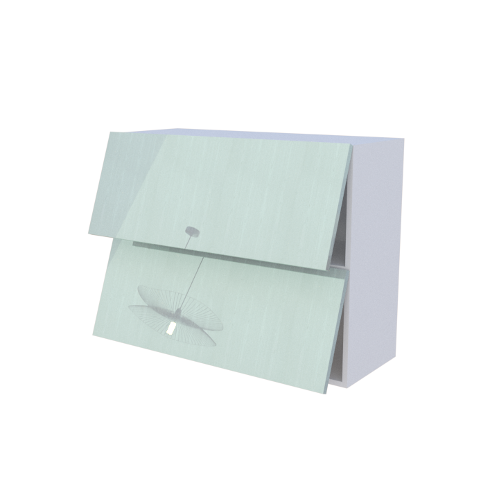 Meuble haut abattant 2 portes - Larg. 90cm - Haut. 70cm