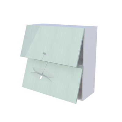 Meuble haut abattant 2 portes - Larg. 90cm - Haut. 90cm
