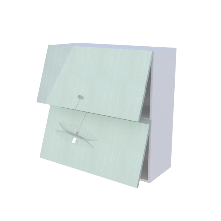 Meuble haut abattant 2 portes - Larg. 90cm - Haut. 90cm