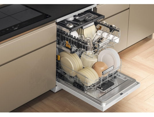 Lave-vaisselle WHIRLPOOL W7FHP43 : Pose libre 15 couverts, 6ème Sens, PowerClean Pro et MaxiSpace