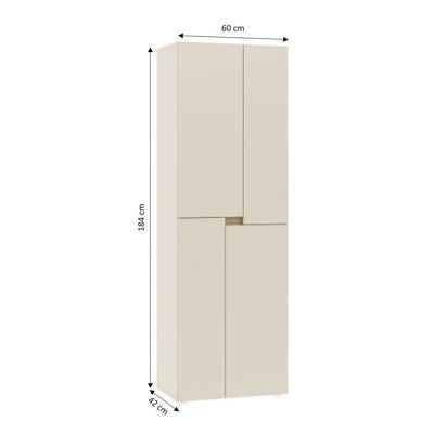 Armoire enfant INGA cachemire 4 portes h184cm