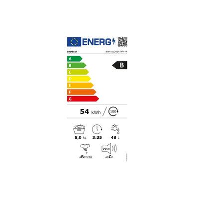 Lave-linge hublot INDESIT : 8 kg, Classe B, 1 200 tr/min, Moteur Induction et Push&Go Steam