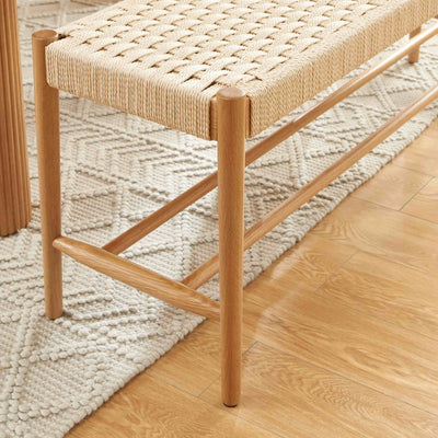 Banc MOTTO chêne massif et corde