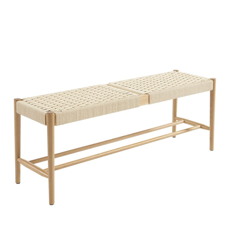 Banc MOTTO chêne massif et corde