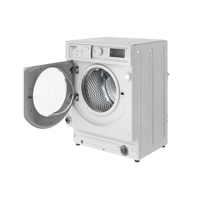 Lave-linge encastrable HOTPOINT : 8 kg, Classe A, 1 400 tr/min, Moteur Induction et Anti-Tache 100