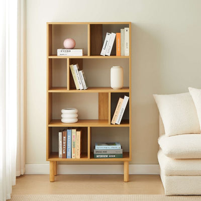 Bibliothèque EVORA effet chêne 80x150 cm