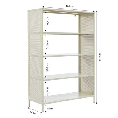 Bibliothèque PANTONE métal beige sable h145cm