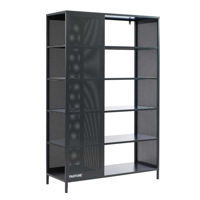 Bibliothèque PANTONE métal gris anthracite h180cm