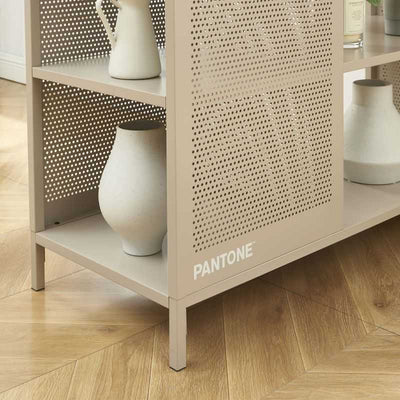 Bibliothèque PANTONE métal taupe h180cm