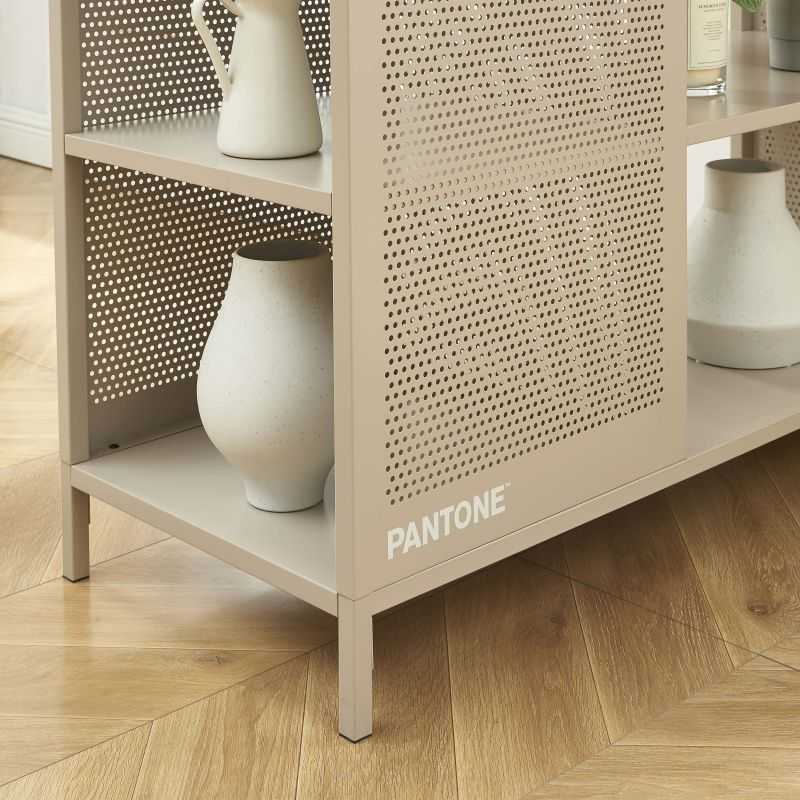 Bibliothèque PANTONE métal taupe h180cm