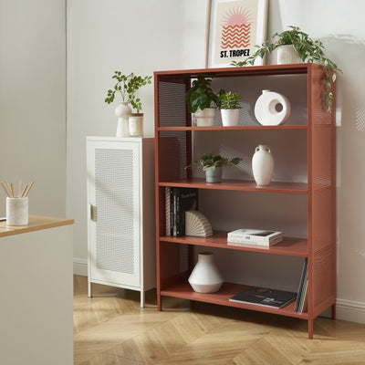 Bibliothèque PANTONE métal terracotta 100x145cm