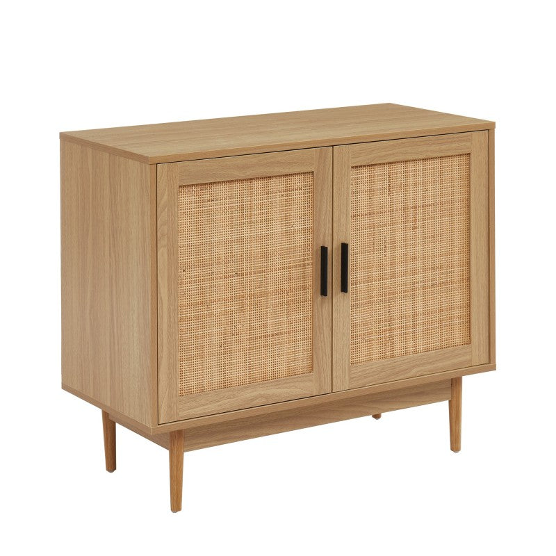 Buffet AMANA cannage rotin 2 portes 90cm