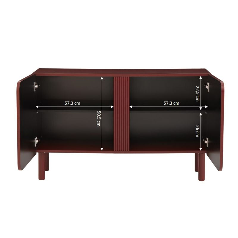 Buffet BRAGA terracotta 2 portes 120cm