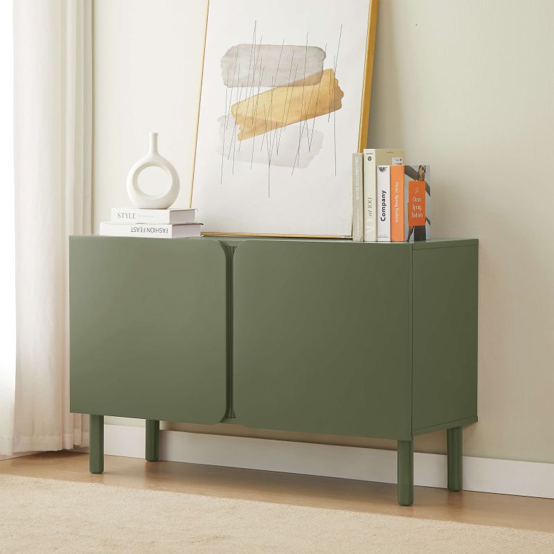 Buffet BRAGA vert 2 portes 120cm