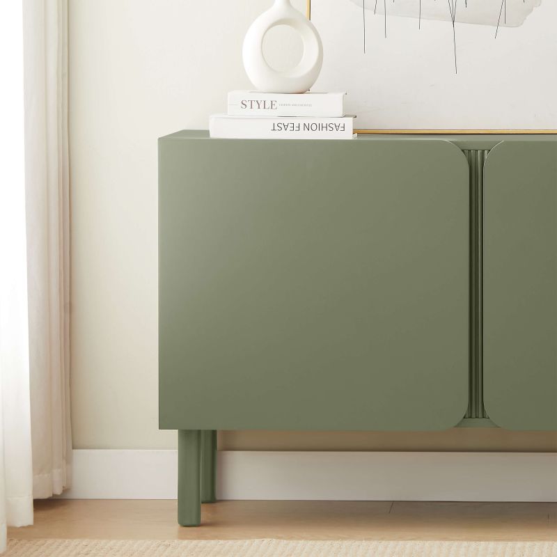 Buffet BRAGA vert 2 portes 120cm