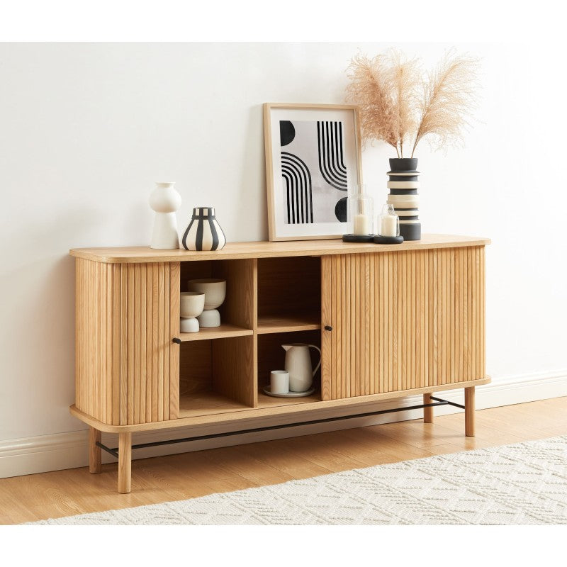 Buffet ERNEST frêne 2 portes tambour 160cm