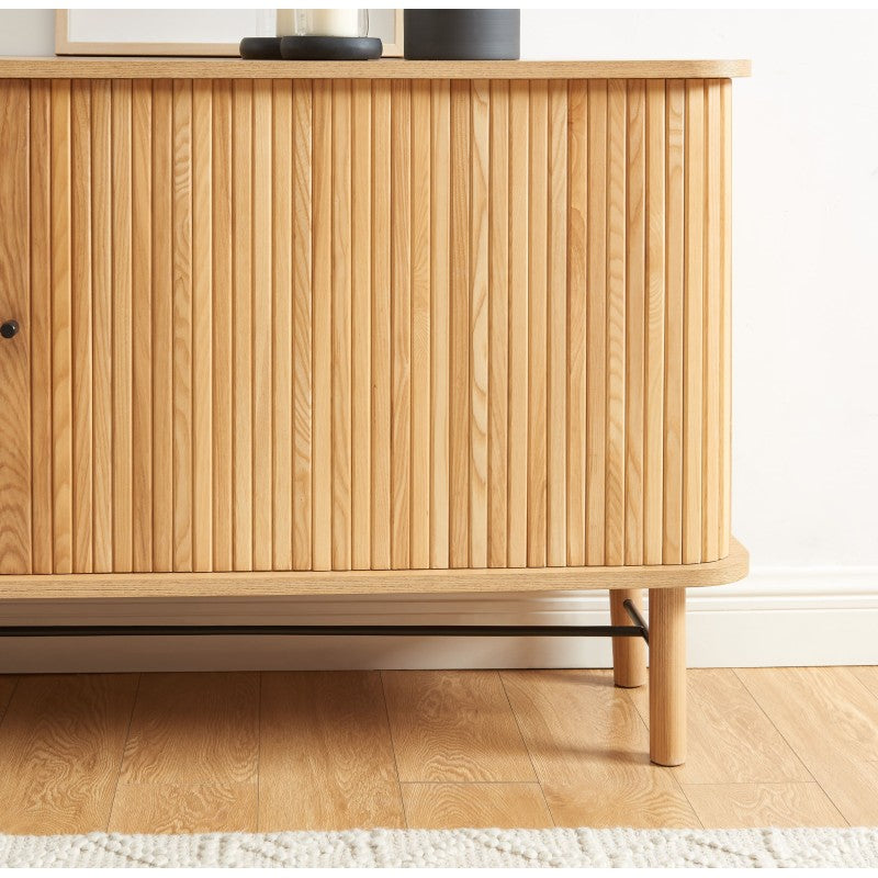 Buffet ERNEST frêne 2 portes tambour 160cm