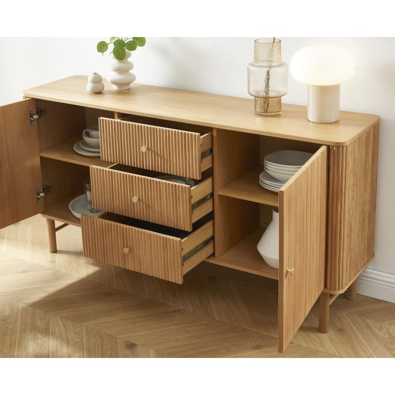 Buffet SKANSEN chêne 2 portes 160cm