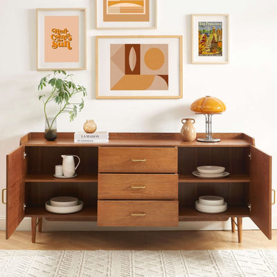 Buffet TWIGGY placage frêne 2 portes 180cm