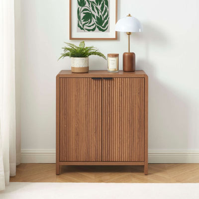 Buffet UTICA effet noyer 2 portes 75cm