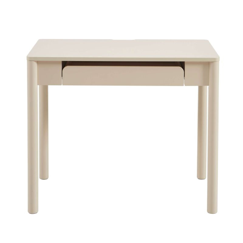 Bureau enfant CELIA beige 1 tiroir 90cm, meuble compact pour chambre enfant