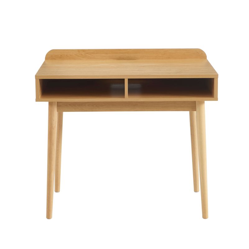 Bureau enfant NILA 90cm effet chêne, meuble compact pour chambre d'enfant
