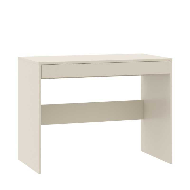 Bureau enfant INGA 100cm coloris cachemire avec tiroir, design minimaliste sur mesure