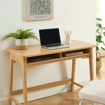 Bureau MAIA 2 compartiments effet chêne 110cm