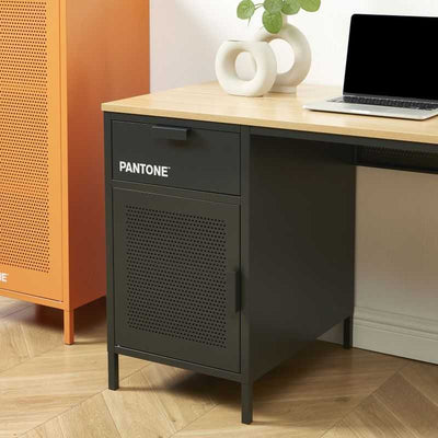 Bureau PANTONE métal gris anthracite 120cm