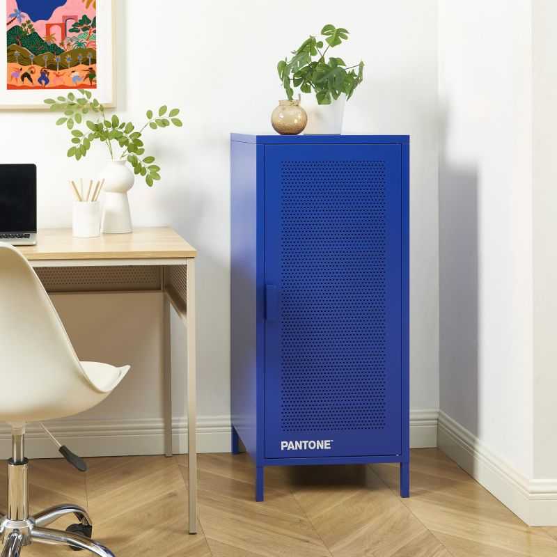 Caisson de bureau PANTONE métal bleu électrique h105cm