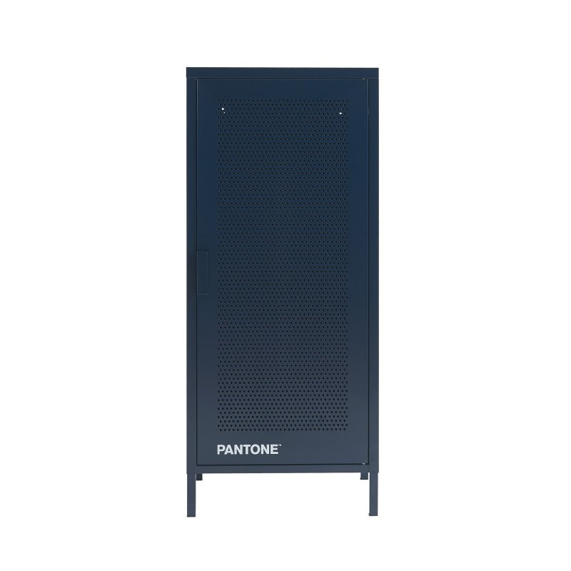 Caisson de bureau métal bleu nuit finition époxy mat, hauteur 105cm