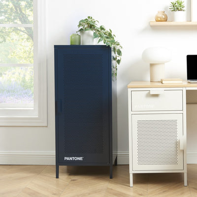 Caisson de bureau PANTONE métal bleu nuit h105cm