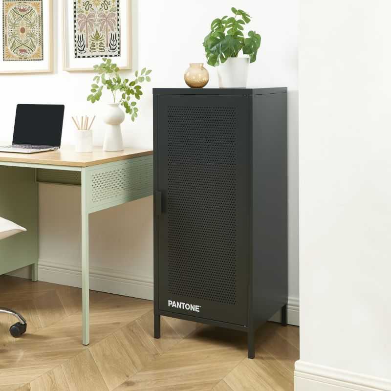 Caisson de bureau PANTONE métal gris anthracite h105cm