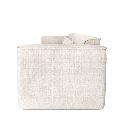 Canapé droit fixe NUNA 4/5 places tissu beige