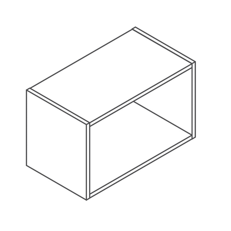 Caisson haut de cuisine bois 40x60cm, meuble sur mesure fabrication française