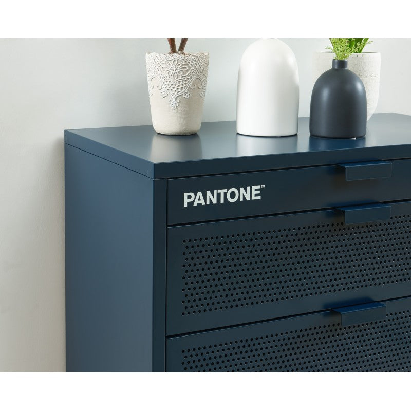 Commode PANTONE 4 tiroirs bleu nuit 80cm