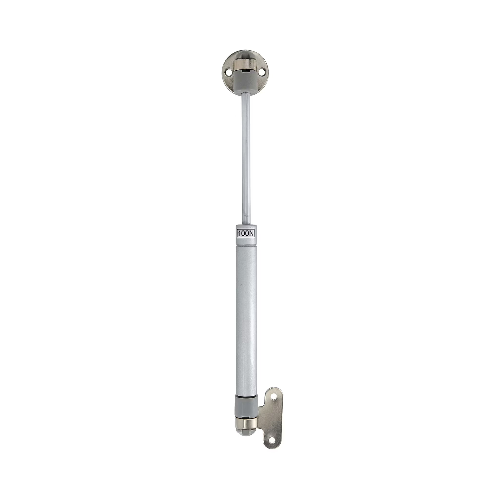 Vérins à gaz 100N pour porte relevable de meuble : Acier hydraulique, 10 kg par vérin