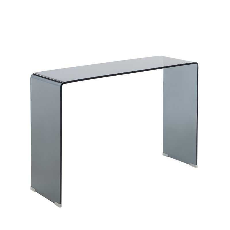 Console GINZA verre trempé noir 110cm