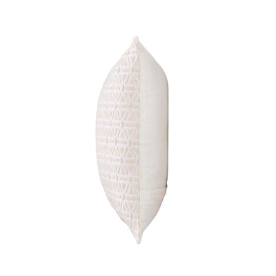 Coussin carré FANY 45x45cm déhoussable en coton et polyester écru