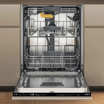 Lave-vaisselle tout intégrable WHIRLPOOL WH8IB15AM6THC0 : 15 couverts, 38 dB ultra-silencieux, 6ème Sens et MaxiSpace