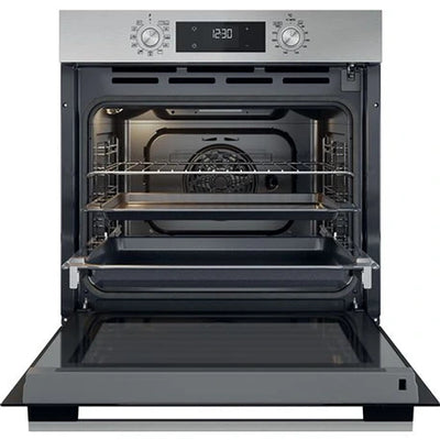 Four encastrable WHIRLPOOL OMK58RU0X : Multifonction 71 L, pyrolyse + hydrolyse et cuisson Cook3 sur 3 niveaux