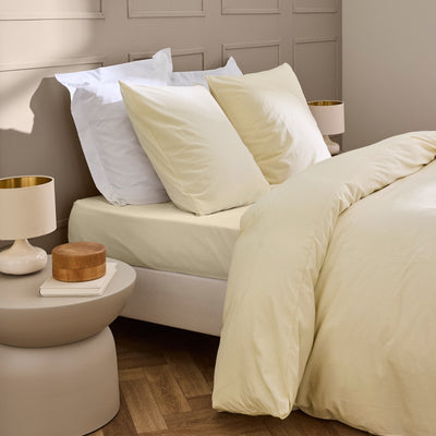 Drap Housse KITO ivoire 160x200 cm
