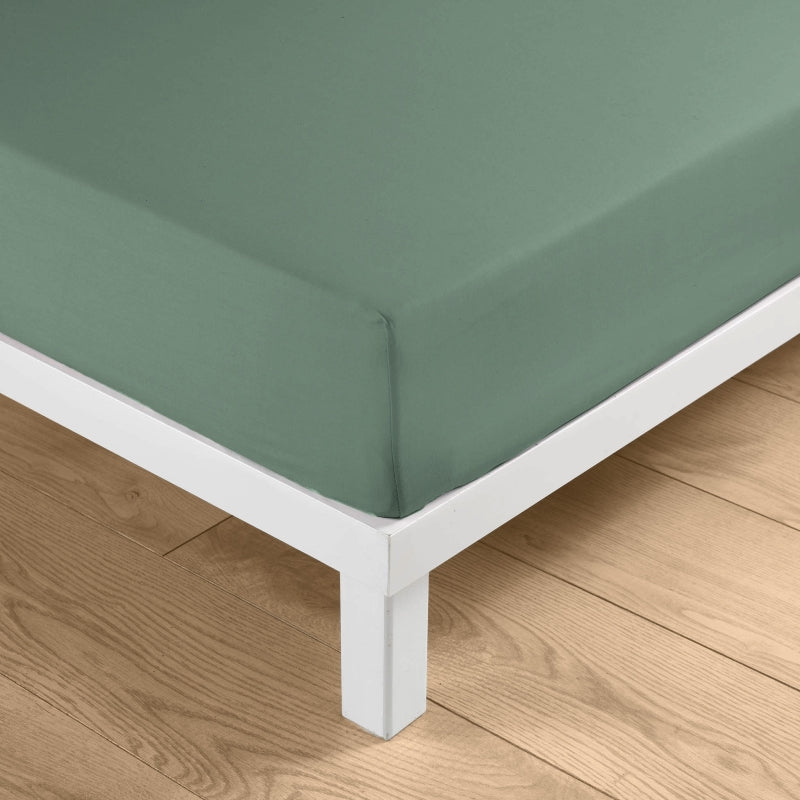 Drap Housse KITO sauge 160x200 cm