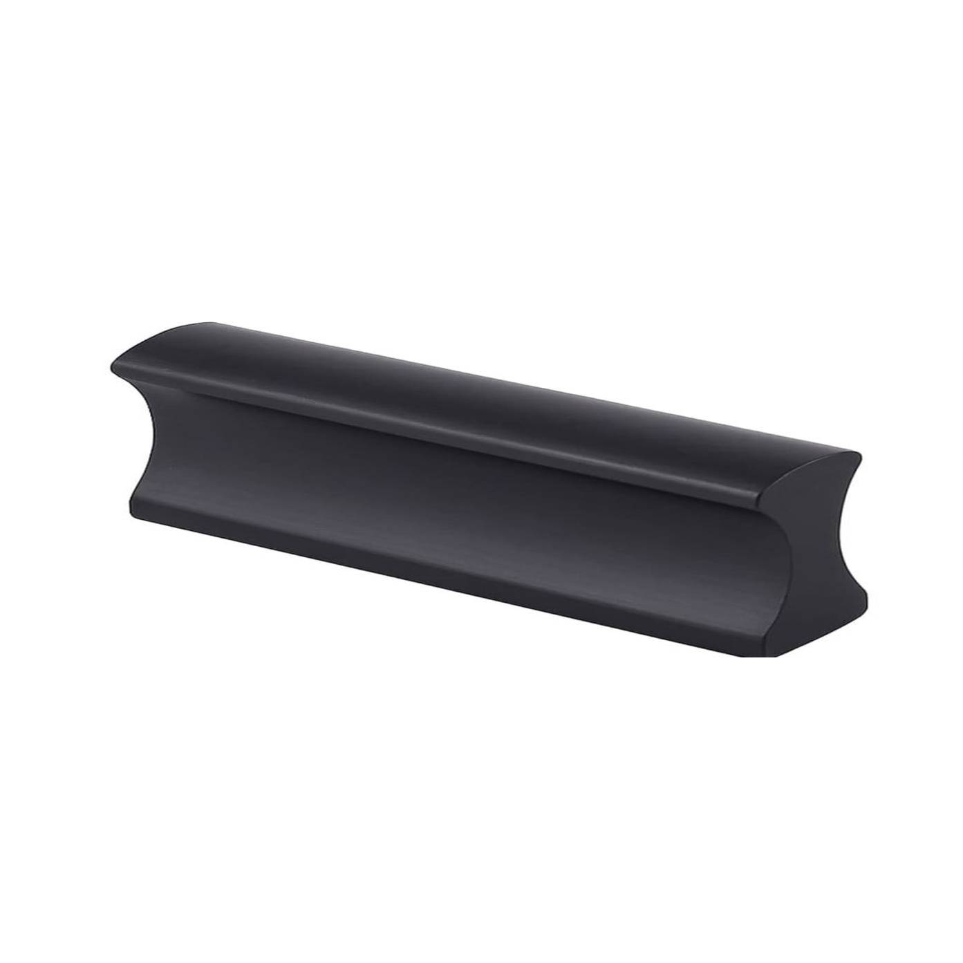 Poignée de cuisine 115mm métal noir mat, finition contemporaine sur mesure